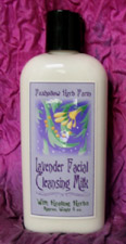 Lavender Facial Cleansing Milk, body care products, bath crystals, facial cream, cleansing milk, scrub, aloe vera, wash cloth, soap, lip balm