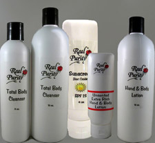 Real Purity skincare and cosmetics, Real Purity body care products